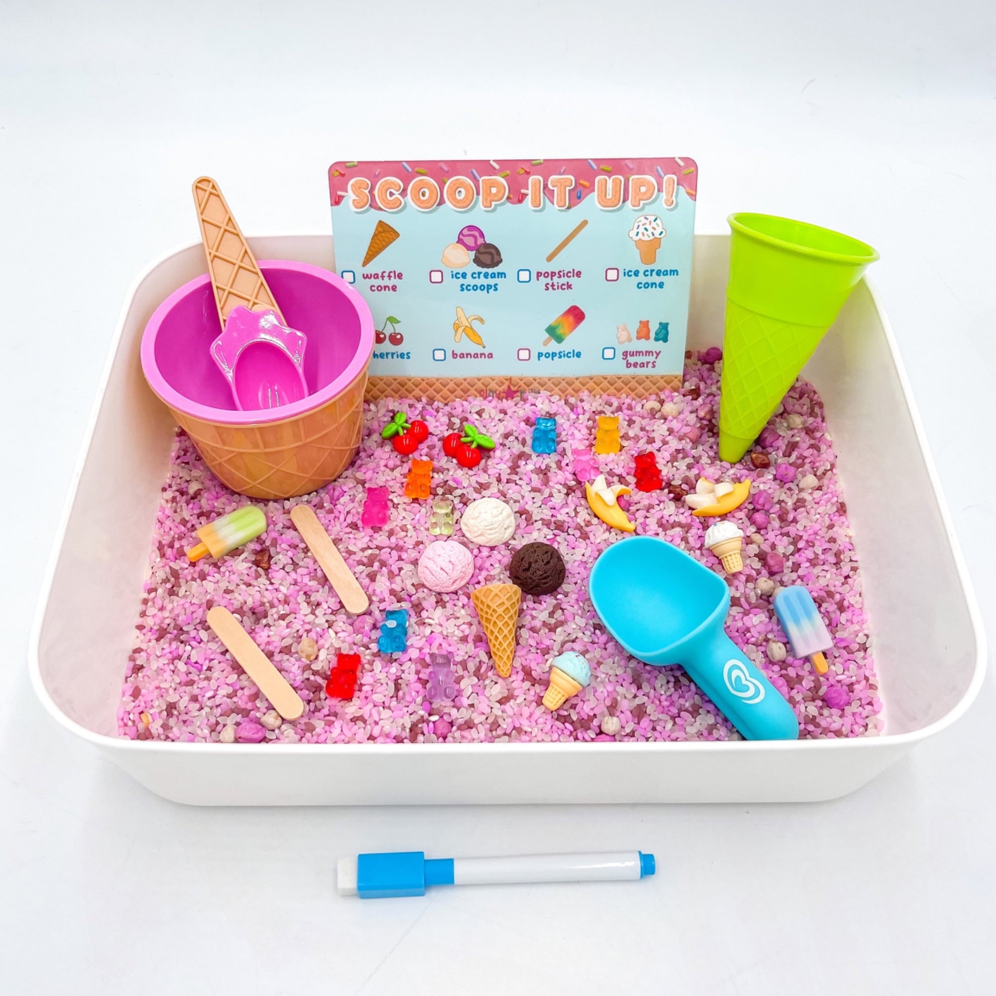 Ice Cream Sensory Kit - Neapolitan Filler - play-bility